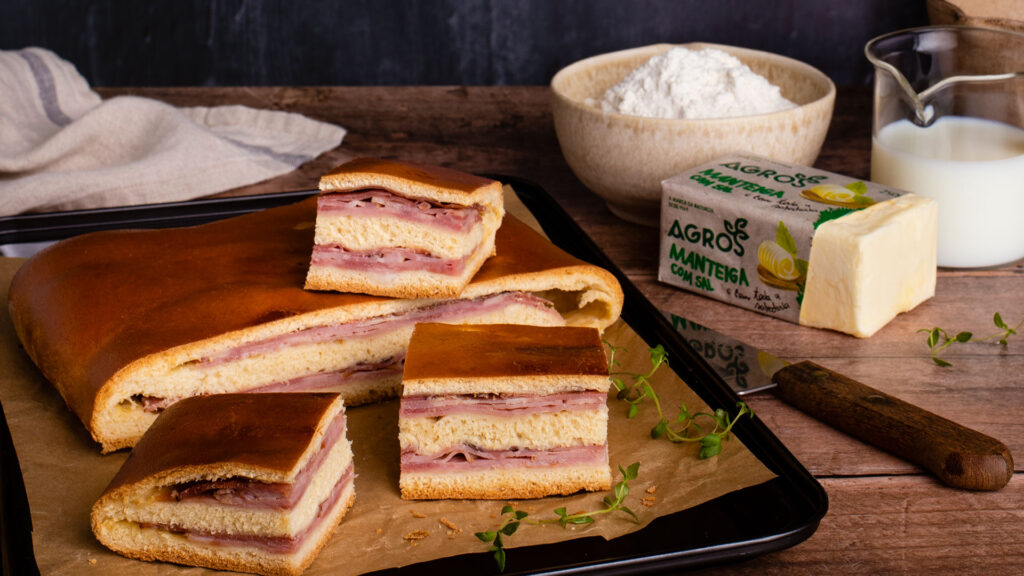 Bola de carne feita com manteiga agros